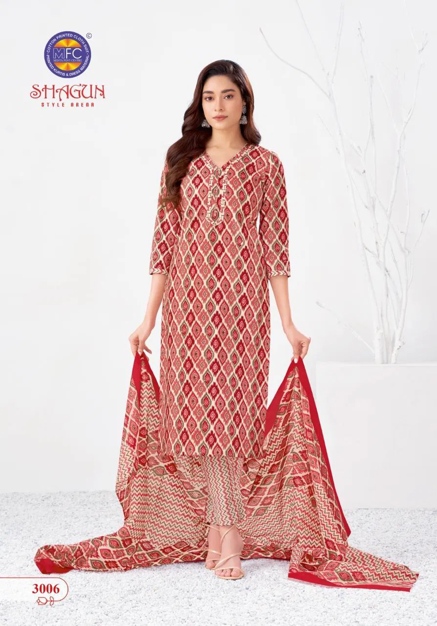 Shagun Vol 30 By Mfc Summer Special Printed Cotton Dress Material Wholesale Shop In Surat